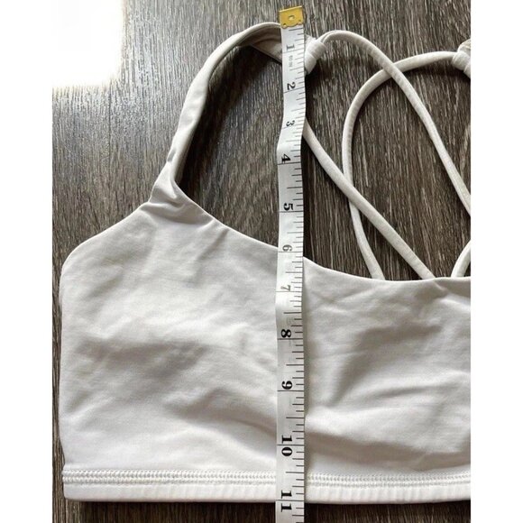 Lululemon Align Tank Top Cropped White Size 10 Yoga Gym Workout Activewer - Picture 4 of 12